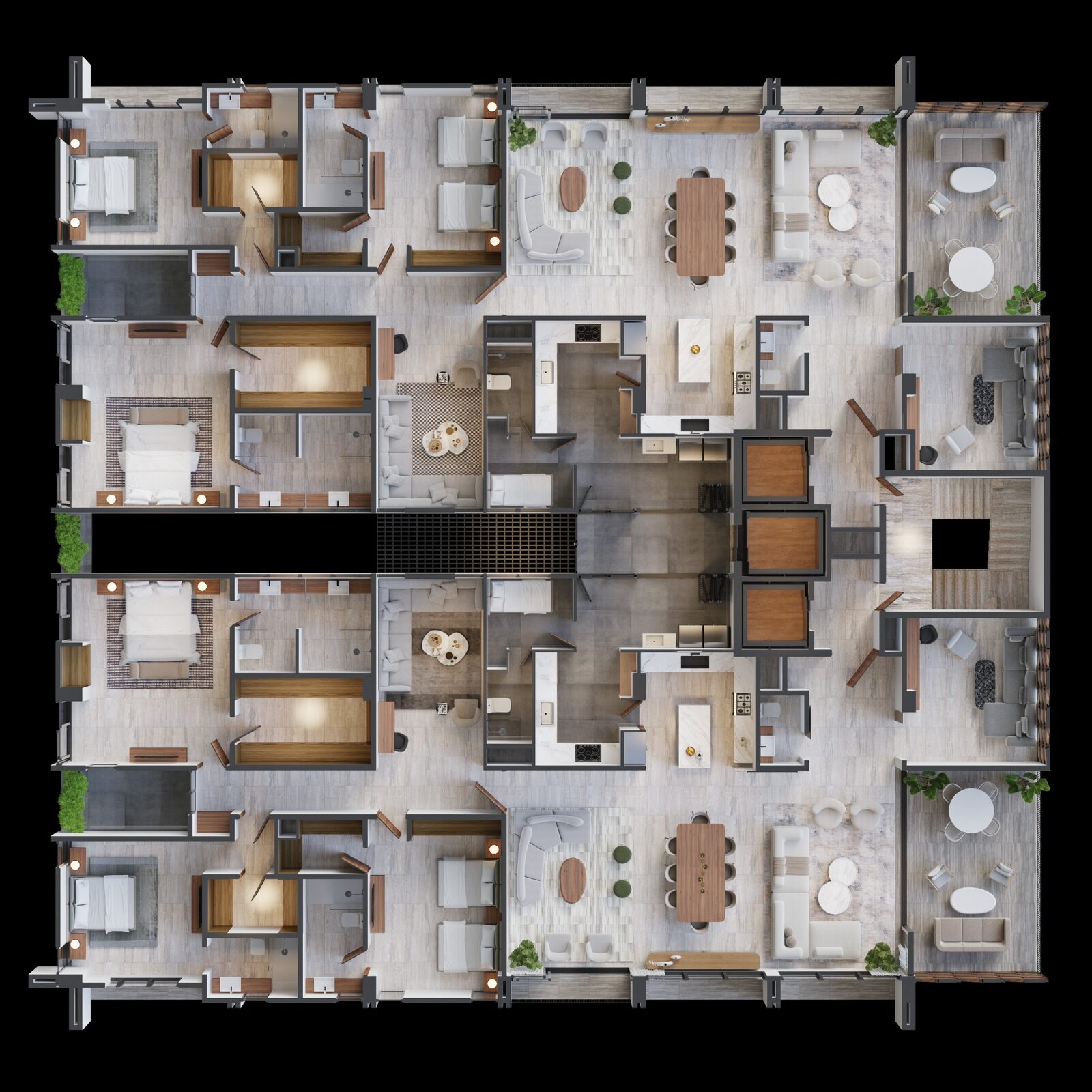 Plano del apartamento tipo